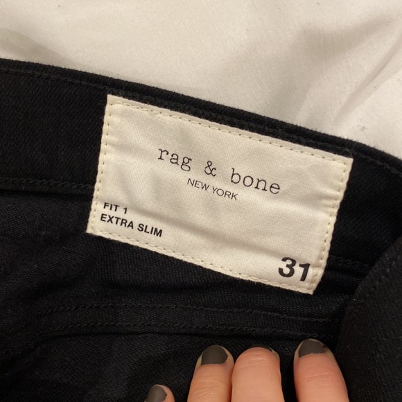 Rag & bone men’s black jeans - Picture 2 of 5